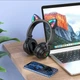Навушники BOROFONE BO18 Cat ear BT headphones Black (6974443384949) - изображение 3