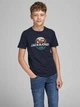 Футболка для хлопця Jack & Jones 12189188 темно-синя з горами (152 см) - изображение 2