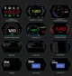 Бортовий комп'ютер OBD2 HUD P17 2,5 дюйма - зображення 5
