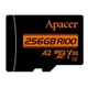 Карта пам'яті MicroSDXC 256GB UHS-I/U3 Class 10 Apacer (AP256GMCSX10U8-R) + SD адаптер - зображення 2