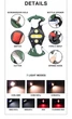 Акумуляторный LED фонарик W5146 с Type-C (7 режимов, карабин, нож, магнит) - изображение 8
