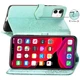 Чехол Vintage для Iphone 11 книжка кожа PU с визитницей бирюзовый - изображение 5