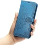 Чехол Vintage для Iphone 13 Pro Max книжка кожа PU с визитницей голубой - изображение 6