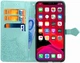 Чехол Vintage для Iphone 13 Pro Max книжка кожа PU с визитницей бирюзовый - изображение 4