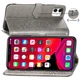 Чехол Vintage для Iphone 11 книжка кожа PU с визитницей серый - изображение 6