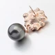 Серьги с кристаллами Сваровски 23355 3,2см*18мм Белый - изображение 4