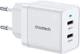Сетевое зарядное устройство CHOETECH Q5006-EU-WH 2 USB-C 40 Вт PD/QC/PPS - изображение 1