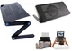 Столик трансформер подставка для ноутбука с регулировкой наклона Laptop Table T6 Black - изображение 2