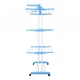 Сушилка для белья и одежды Garment Rack With Wheels Универсальная Напольная Раскладная Вертикальная на 3 яруса (V 731) - изображение 3
