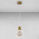 Люстра підвісна Лофт Light House LS-18619F-1 BRZ+WH бронза, білий плафон - зображення 1