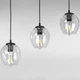 Люстра подвесная Лофт Light House LS-17191F-3 BK+CL (500) черная, плафон прозрачный - изображение 2