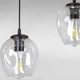 Люстра подвесная Лофт Light House LS-17191F-3 BK+CL (500) черная, плафон прозрачный - изображение 3