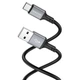 Кабель USB Borofone BX83 Silicone передачі даних USB на Type-C 1m 3A Black - зображення 2