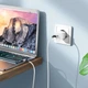 Кабель для зарядки Borofone BX83 Silicone передачи данных USB на Type-C 1m 3A White - изображение 3