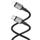 Кабель для заряджання Borofone BX83 передачі даних USB-C на Lightning, 1m 3A підтримка швидкого заряджання PD 20W Black - зображення 2