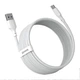 Кабель Baseus Simple Wisdom USB-type-c 5A/1,5м білий - зображення 1