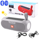 Портативная колонка TG182, Bluetooth, радио, Power Bank, speakerphone, солнечная панель, серый - изображение 4