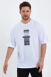 Футболка оверсайз с принтом Trend Collection 2104 Белый XL - изображение 5