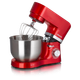 Планетарный кухонный миксер 6,5 л 1300 Вт красный HEINRICH'S HKM 6278 ROT 615015 - изображение 1