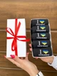 Подарочный набор подростковых хлопковых носков с патриотической надписью I love Ukraine 36-41 5 пар длинные лето-осень-весна черные - изображение 2