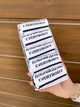 Комплект носков для подростков с патриотической надписью в красивой подарочной упаковке 36-41 на 5 пар длинные лето-осень-весна белые - изображение 2