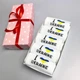 Набор подростковых носков с патриотическим принтом I love Ukraine в красивой подарочной упаковке 36-41 5 пар длинные демисезонные белые - изображение 4