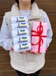 Набор подростковых носков с патриотическим принтом I love Ukraine в красивой подарочной упаковке 36-41 5 пар длинные демисезонные белые - изображение 6