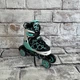 Дитячі ролики для початківців 3 в1 Best Roller 4414-М, розмір 32,5-36, колеса PU, Чорно-біло-блакитні - зображення 6