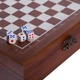 Набор настольных игр 2 в 1 шахматы покер 24 x 24 х 7 см в деревянном кейсе Zelart коричневый W2624 - изображение 4