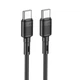 USB кабель Type C на Type C Hoco X83 1 метр 60 W Black 99200 - зображення 3