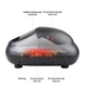 Массажер для ног Black Owl Shiatsu Foot Massager Массажер для стоп ног роликовый компрессионный с прогревом Черный - изображение 5