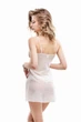 Нічна сорочка жіноча напівпрозора Felisiya Lingerie Айворі 79-004 L ( 2000011602017) - зображення 3