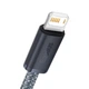 Кабель Baseus Dynamic Series Fast Charging Data Cable USB to Lightning 2.4A 1m Slate Grey (CALD000416) - зображення 2