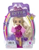 Лялька Барбі Mattel Екстра Мініс Модниця в блискучому платті Barbie Extra Minis 8 HJK67 - зображення 4