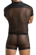 Прозрачный комплект футболка и шортики Passion 052 SET MICHAEL Черный 2XL/3XL - изображение 2