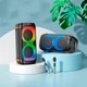 Бездротова портативна колонка Bluetooth з мікрофоном HOCO BS53 |BT5.1, 2Mic, 4H, AUX/FM/TF| Black - зображення 7