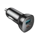 Автомобильное зарядное устройство Choetech (1USB Type C; 1USB) 38W PD3.0 QC3.0 Black (TC0005) - изображение 1