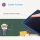Дитячий графічний планшет для малювання A-Toys Writing Tablet LCD 8.5", на батарейці, зі стилусом Синій - зображення 4