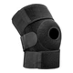 Наколінник спортивний бандаж колінного суглоба HSM Knee Support KS733 компресійний фіксатор коліна Чорний - зображення 5