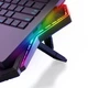 Подставка для ноутбука с охлаждением VHG K40 с RGB-подсветкой Laptop Cooling Pad Grey - изображение 2