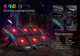 Подставка для ноутбука с охлаждением VHG K40 с RGB-подсветкой Laptop Cooling Pad Grey - изображение 8