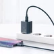 Зарядное устройство Блок и Кабель для Айфона Baseus Super Si 20W Быстрая зарядка Quick Charger Power Delivery + Кабель Type-C to Lightning 20W Синий - изображение 2