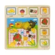 Деревянная игрушка Пазлы MD 1203, 30*30 см (Продукты) - изображение 2