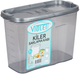 Контейнер пластиковый для сыпучих продуктов Violet House 0552 Transparent Black 2 л (0552 Transparent Black) - изображение 3