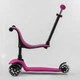 Трехколесный самокат велобег каталка 3в1 Best Scooter PL-105 (3 колеса PU со светом, сидение, родительская ручка) - изображение 3