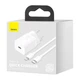 Зарядное устройство Блок и Кабель для Айфона Baseus Super Si 20W Быстрая зарядка Quick Charger Power Delivery + Кабель Type-C to Lightning 20W Белый (TZCCSUP-B02) - изображение 11