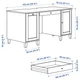 Письмовий стіл IKEA IDANAS 152х70 см коричневий (605.141.53) - зображення 9