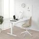 Комп'ютерний стіл з регулюванням висоти IKEA RODULF 140x80 см білий (595.303.28) - зображення 3