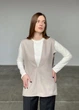 Жіночий жилет KOKO boutique з пальтової тканини сіро-бежевий one size - зображення 1