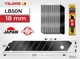 Леза сегментні TAJIMA LB50N 18 мм сірі 10 шт 1102-0199 - зображення 2